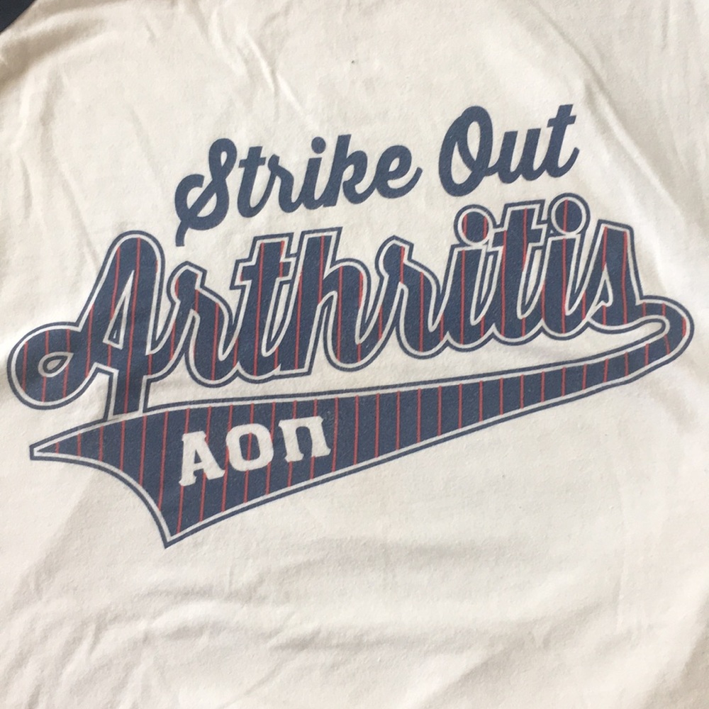 Alpha Omicron Pi AOII baseball tee